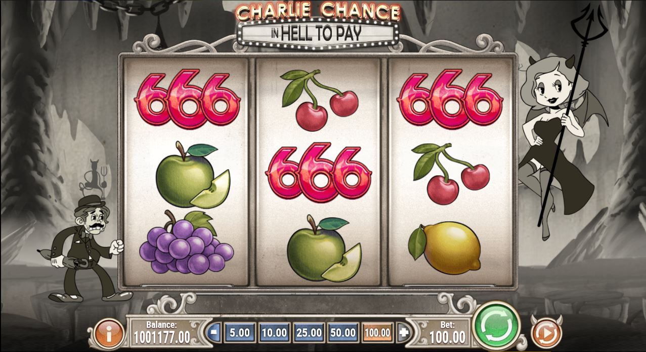 Play Online Slot Game Charlie Chance in Hell at Jackpot King