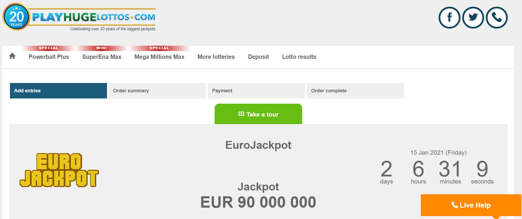 Euro Jackpot Lottery Tickets in India