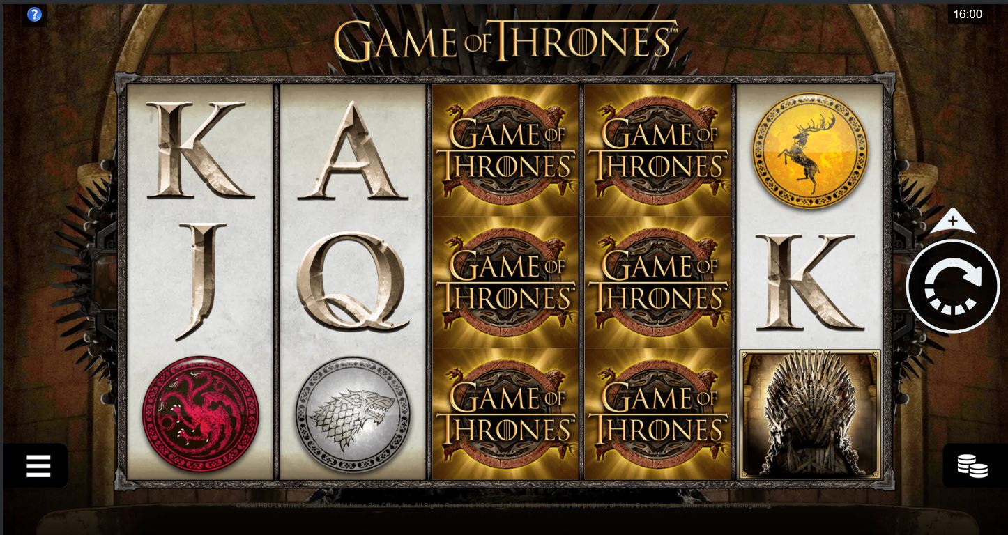 Play Game Of Thrones Online Casino Slot Game