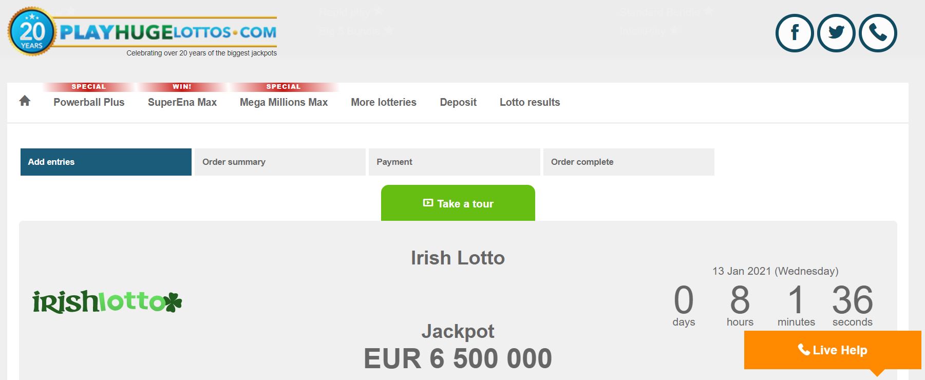 Play Irish Lotto Online Game