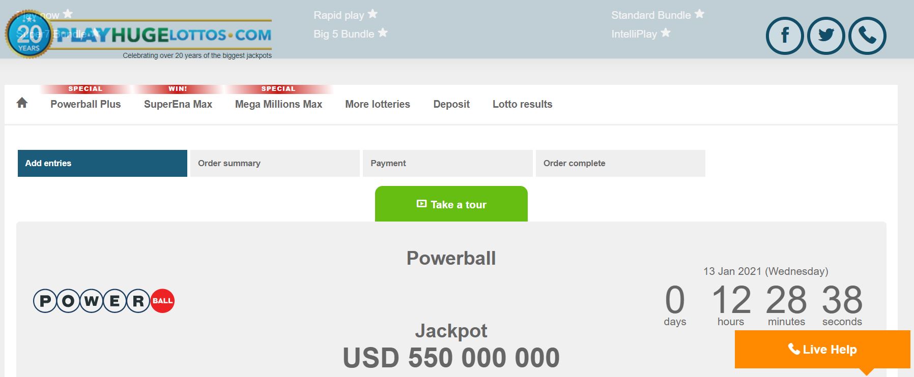 Play Power Ball Lotto Online