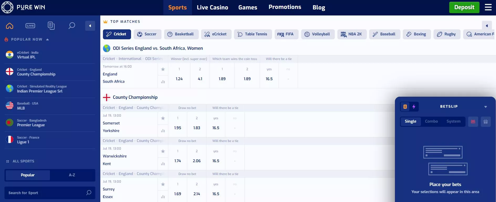 Pure Win Betting - Pure Casino Sports Betting