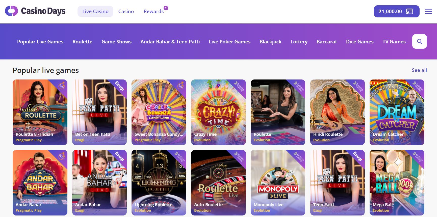 Casino Days app download 