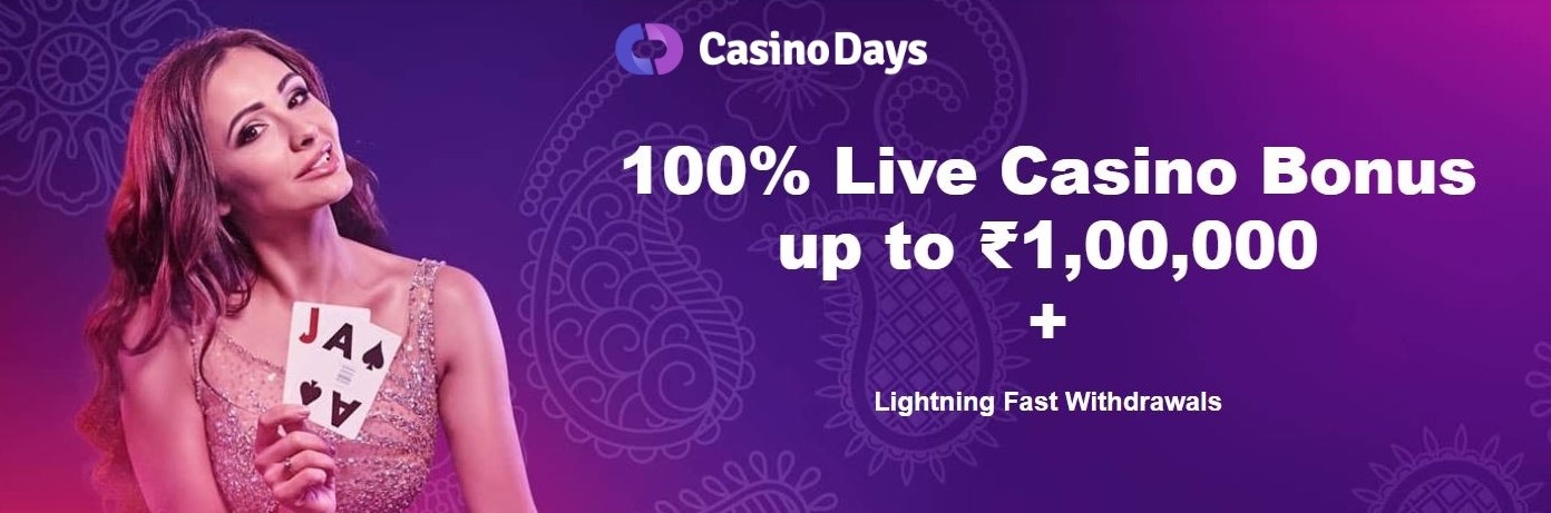 Casino Days APK download article - Bonus banner